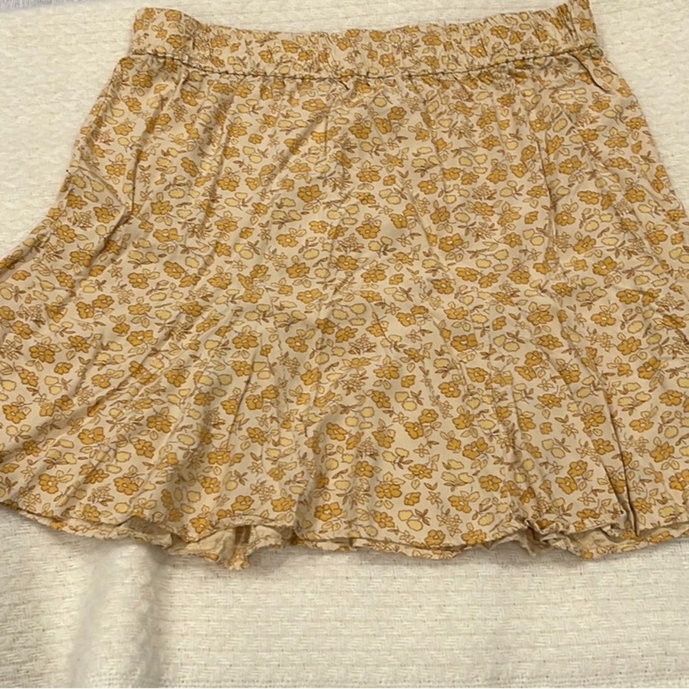 Madewell flowy floral skirt